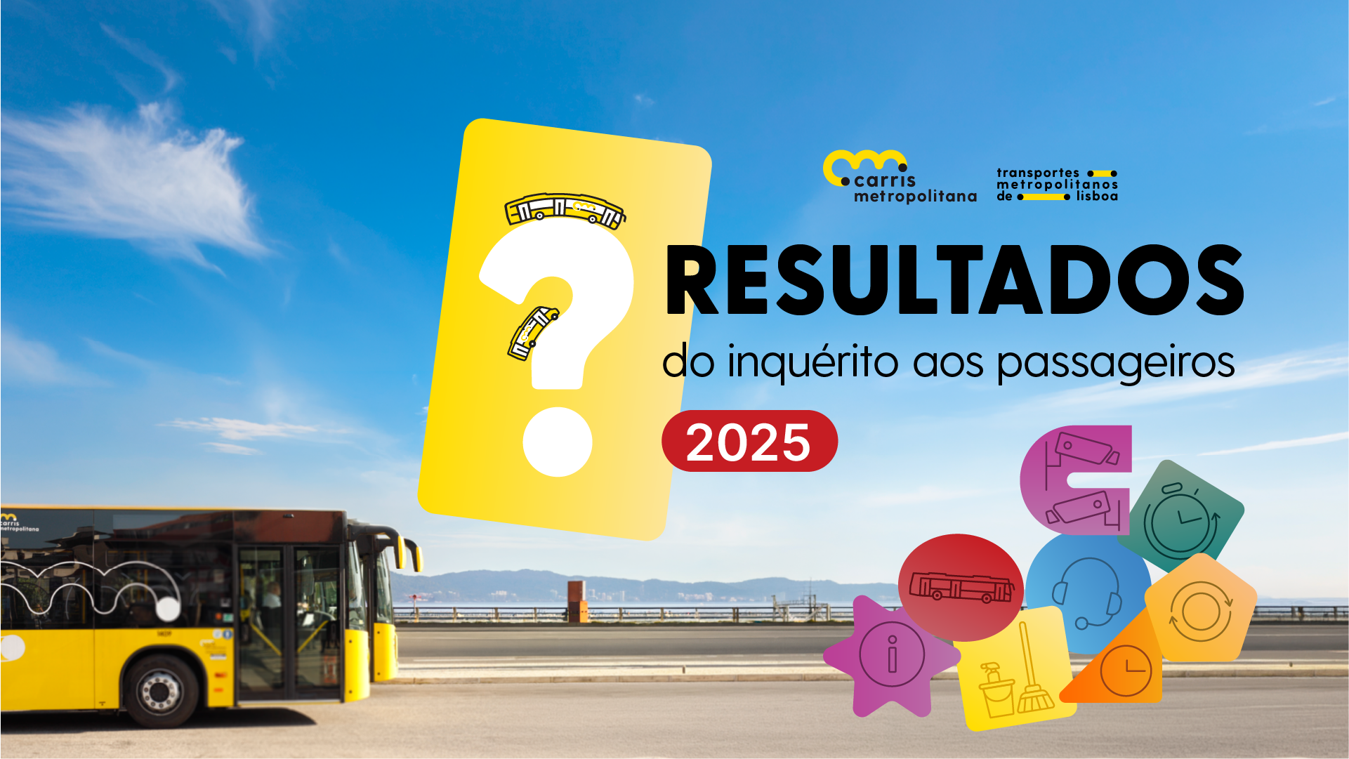 Satisfação dos passageiros da Carris Metropolitana sobe para 7,3 em 2025