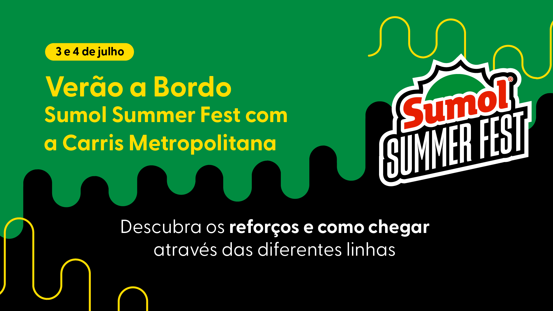 Carris Metropolitana reforça transportes para o Sumol Summer Fest