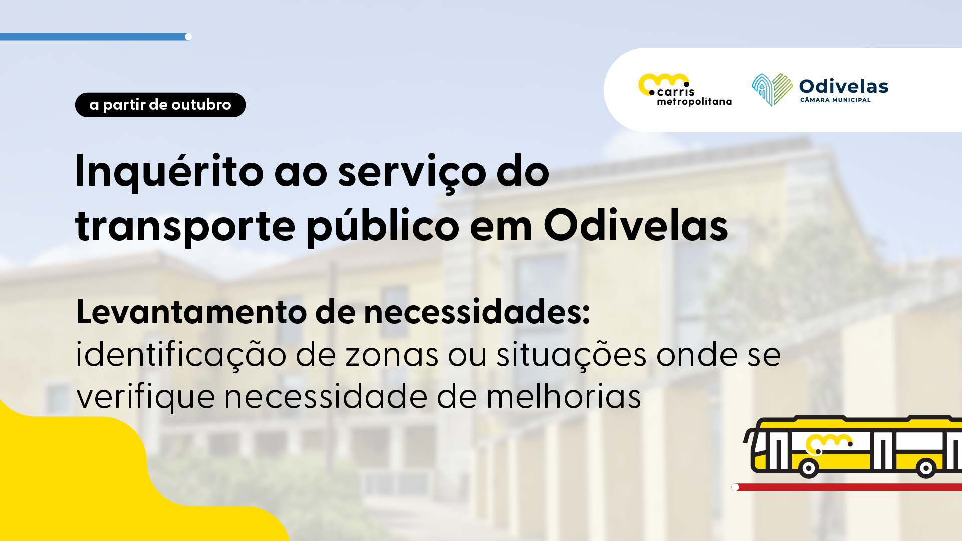 Odivelas avalia satisfação dos munícipes com a Carris Metropolitana