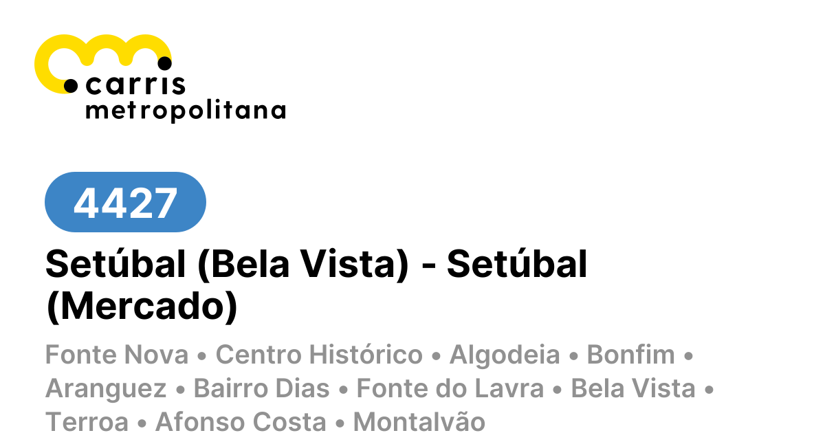 4427 | Setúbal (Bela Vista) - Setúbal (Mercado)